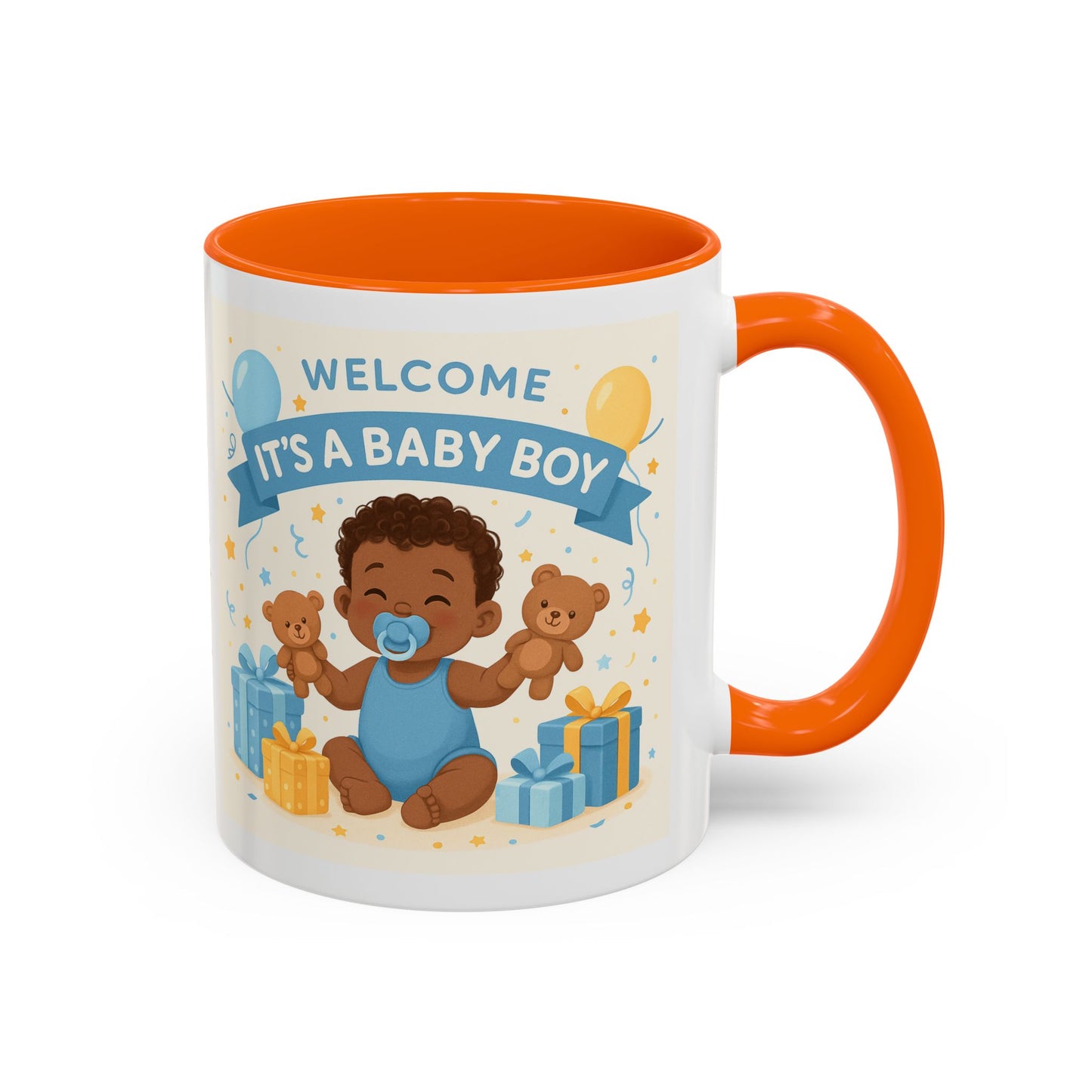 Baby Boy Announcement Coffee Mug, Newborn, Welcome Baby Boy Gift