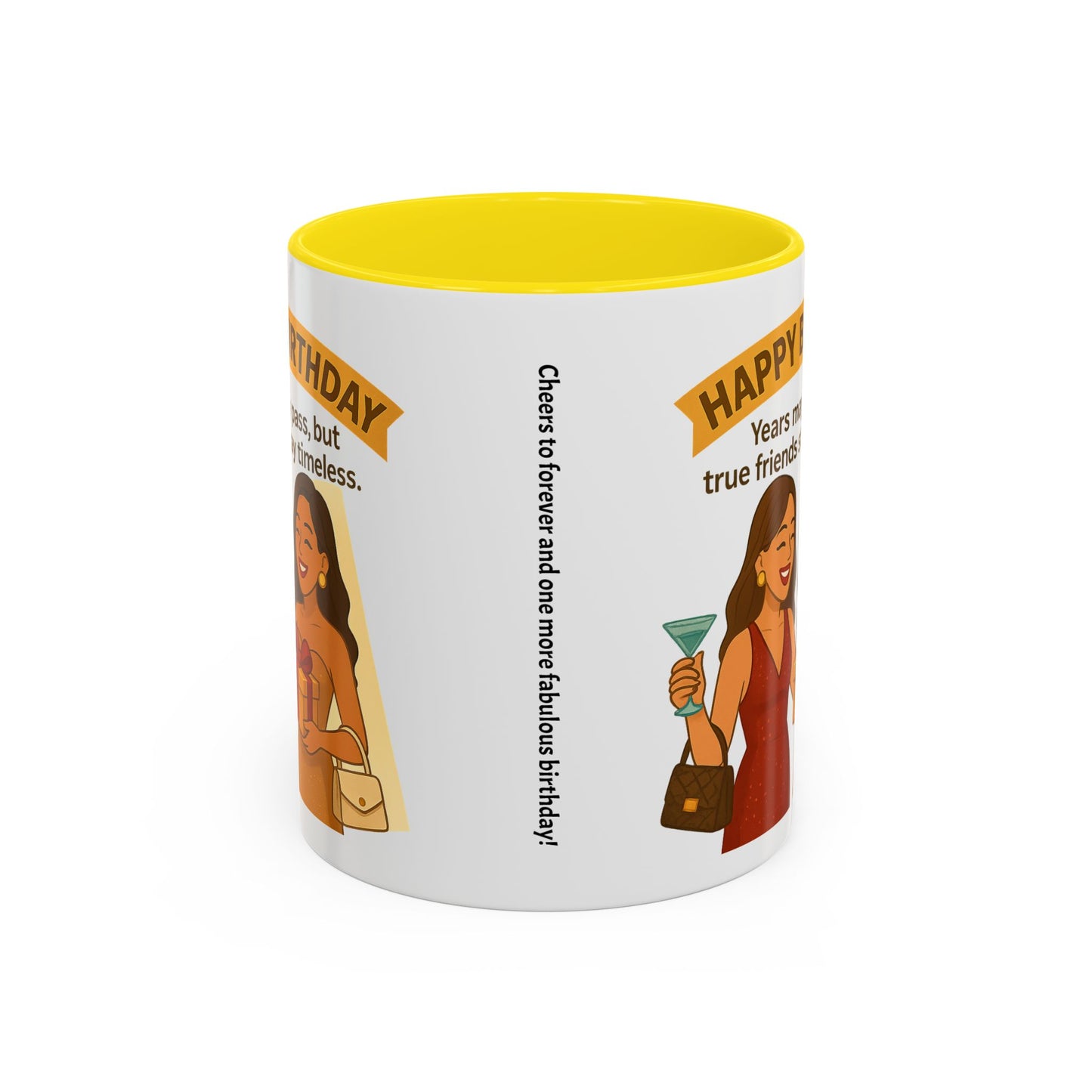 Timeless Birthday Accent Coffee Mug - Perfect Gift for Celebrations