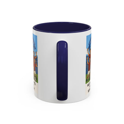 We came, We played, we conquered football Coffee Mug