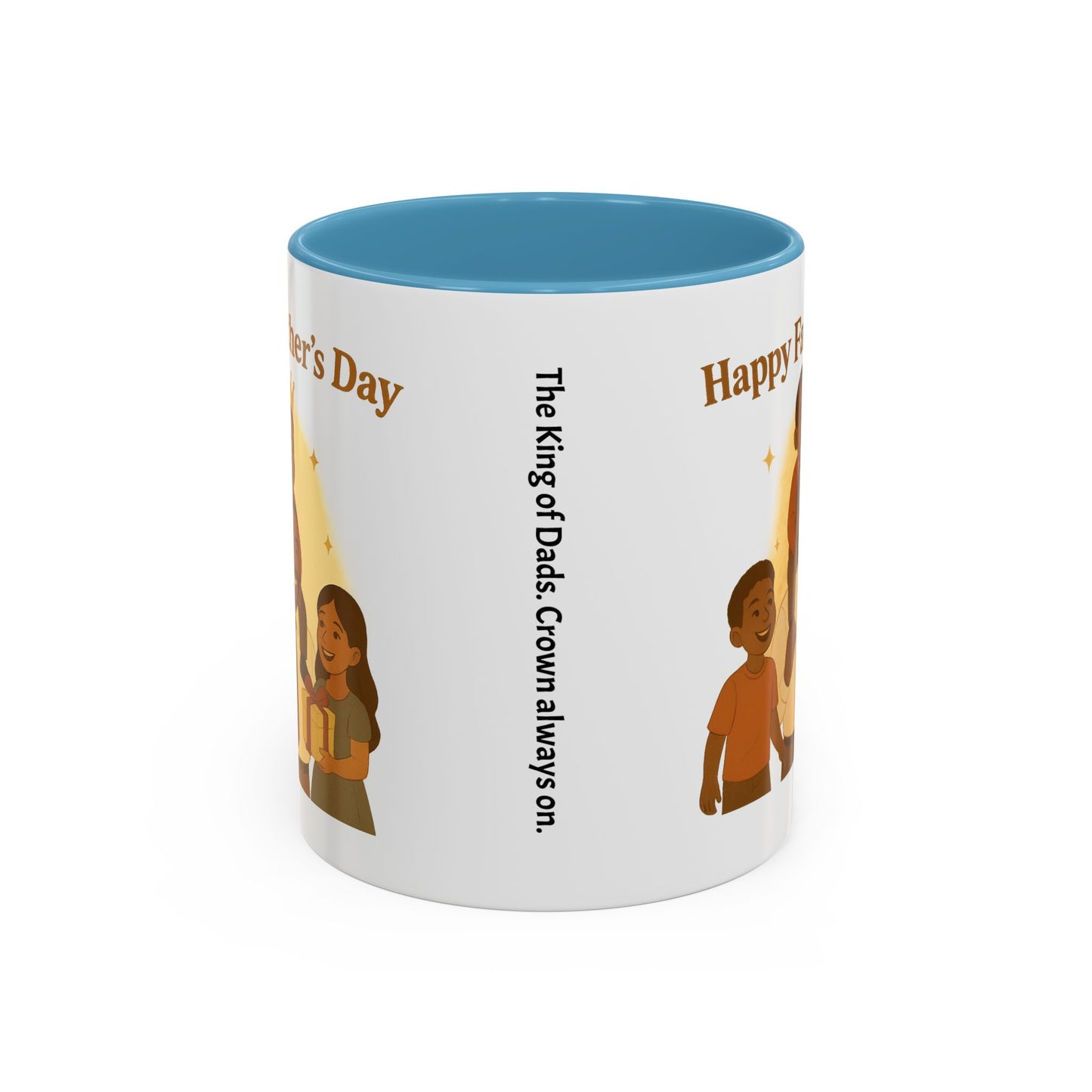 Happy Father's Day Coffee Mug - Celebrate Dad with Joyful Family Design