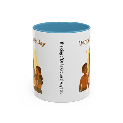 Happy Father's Day Coffee Mug - Celebrate Dad with Joyful Family Design