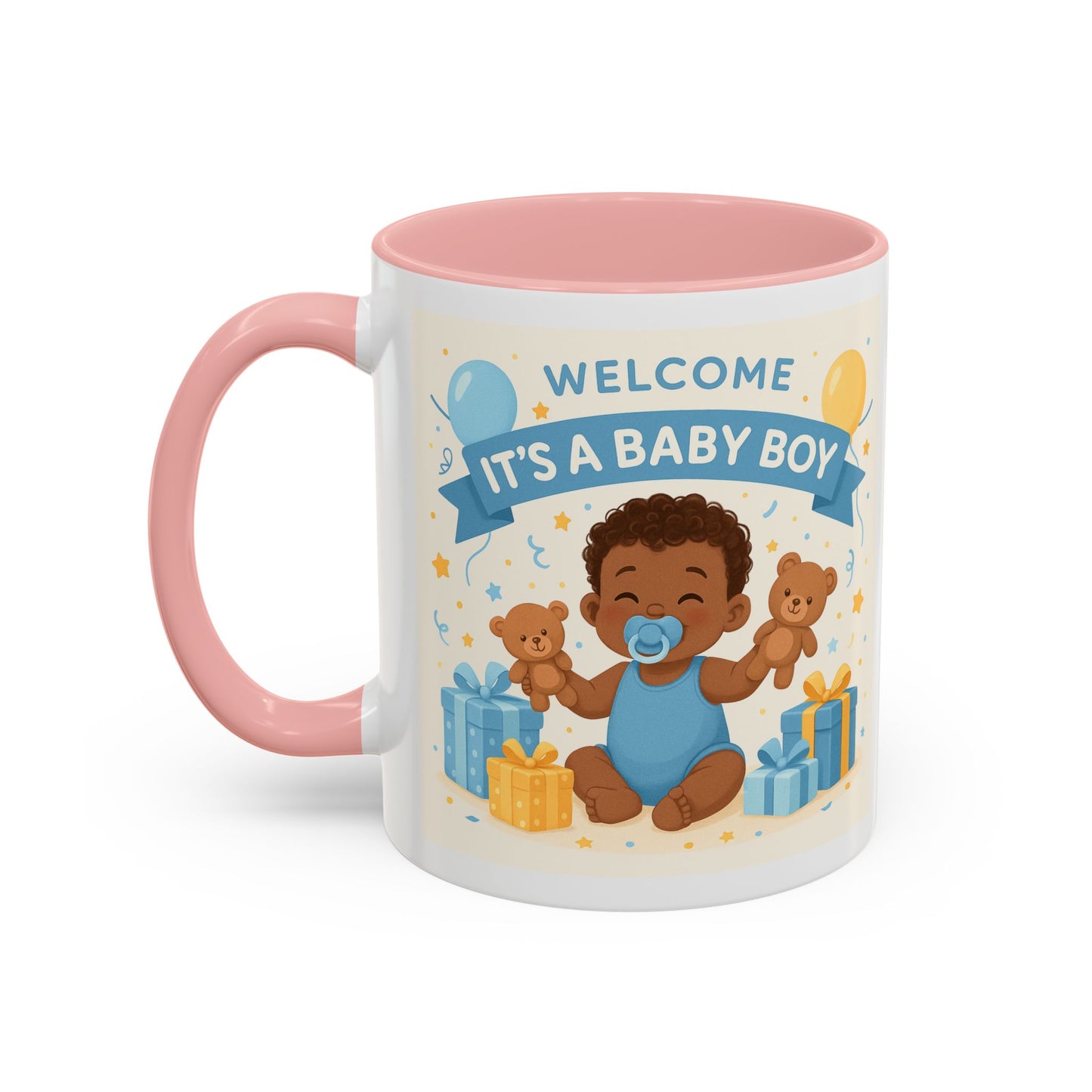 Welcome Baby Boy Coffee Mug - Born to Steal Hearts - Perfect Baby Shower Gift