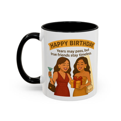 Timeless Birthday Accent Coffee Mug - Perfect Gift for Celebrations