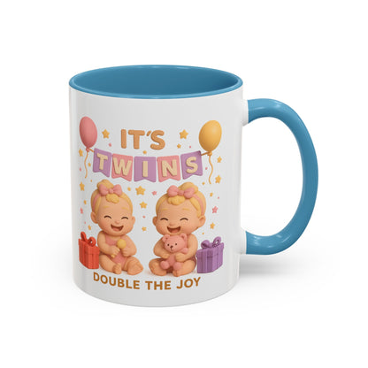 Twins girls - Celebration Coffee Mug - Double the Joy