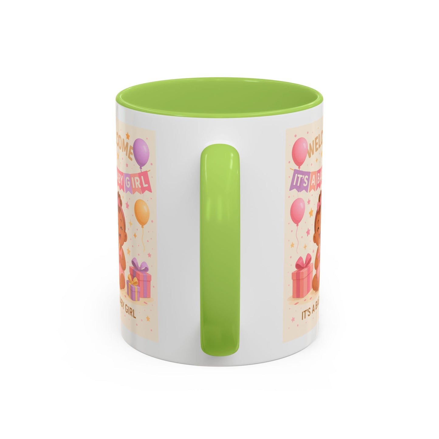 Personalized Baby Girl Welcome Mug - Cute Baby Design