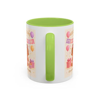 Personalized Baby Girl Welcome Mug - Cute Baby Design