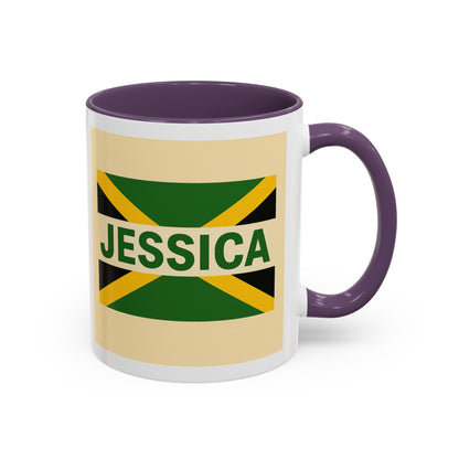 Jamaican Themed Coffee Mug - 'Jessica' with Carnival Queen Vibes