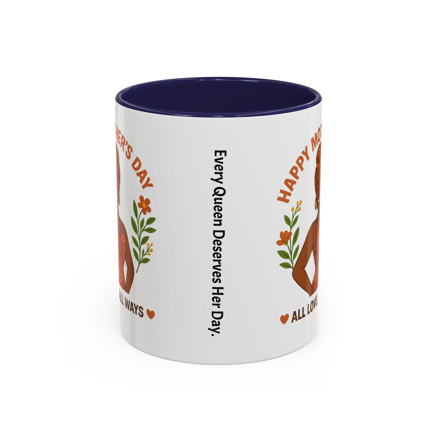 Happy Mother's Day Coffee Mug - Every Queen Deserves Her Day - Afro