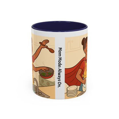 Super mom - Accent Coffee Mug (11, 15oz) - Mother's Day