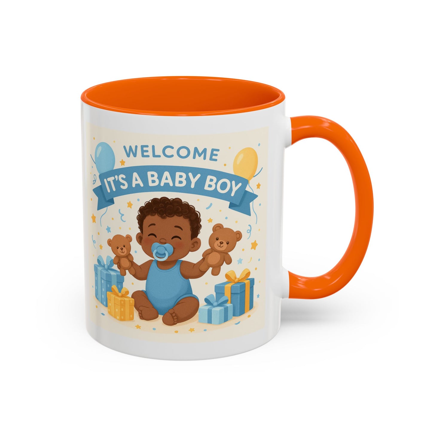 Welcome Baby Boy Coffee Mug - Born to Steal Hearts - Perfect Baby Shower Gift