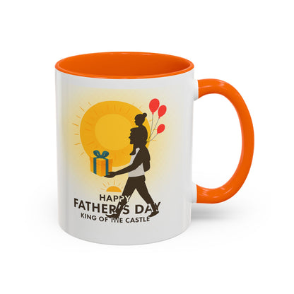 Father's Day Accent Coffee Mug - King of the Castle Design