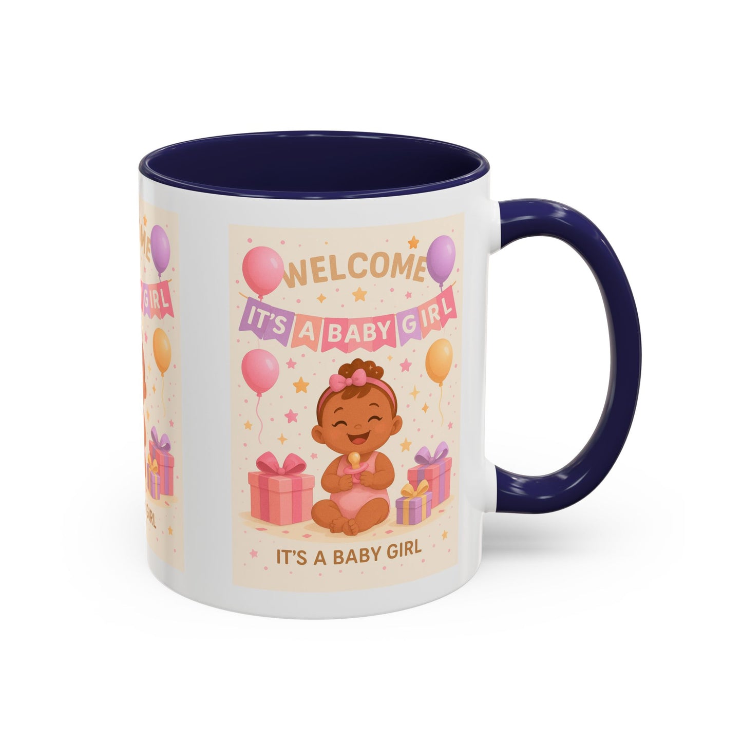 Personalized Baby Girl Welcome Mug - Cute Baby Design