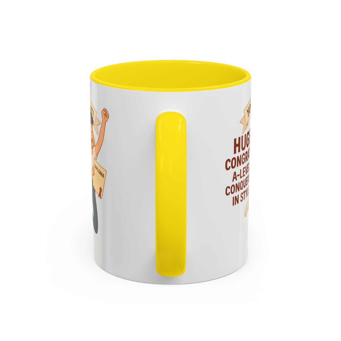Celebratory Graduation Coffee Mug - 'You Did It!' A-Levels