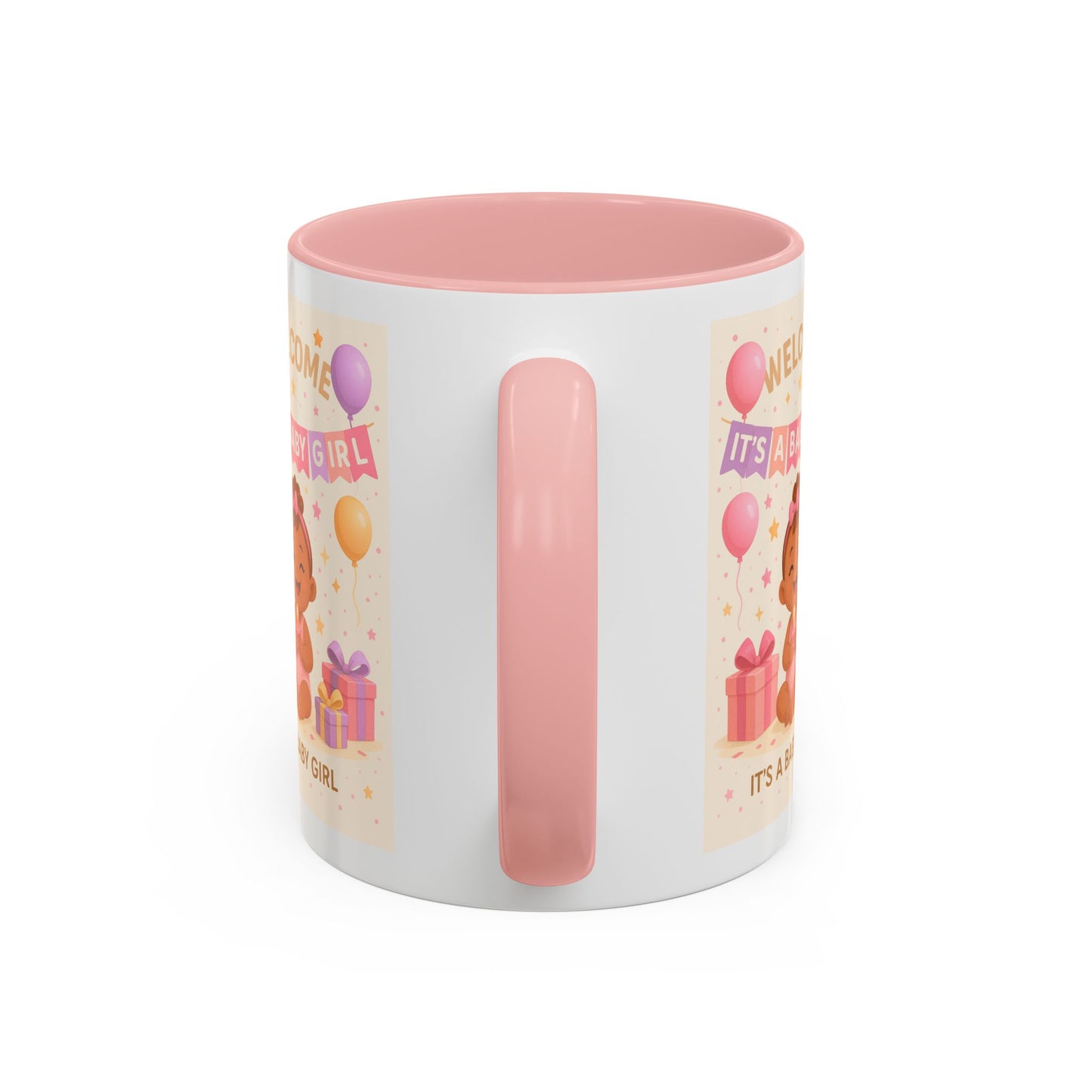 Personalized Baby Girl Welcome Mug - Cute Baby Design
