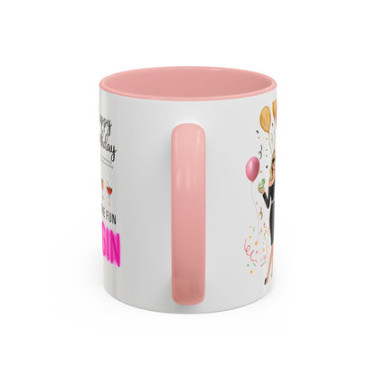 Birthday Celebration Accent Coffee Mug - Let the Fun Begin, Unique Gift, Party Mug, Cute Birthday Present, 11oz 15oz