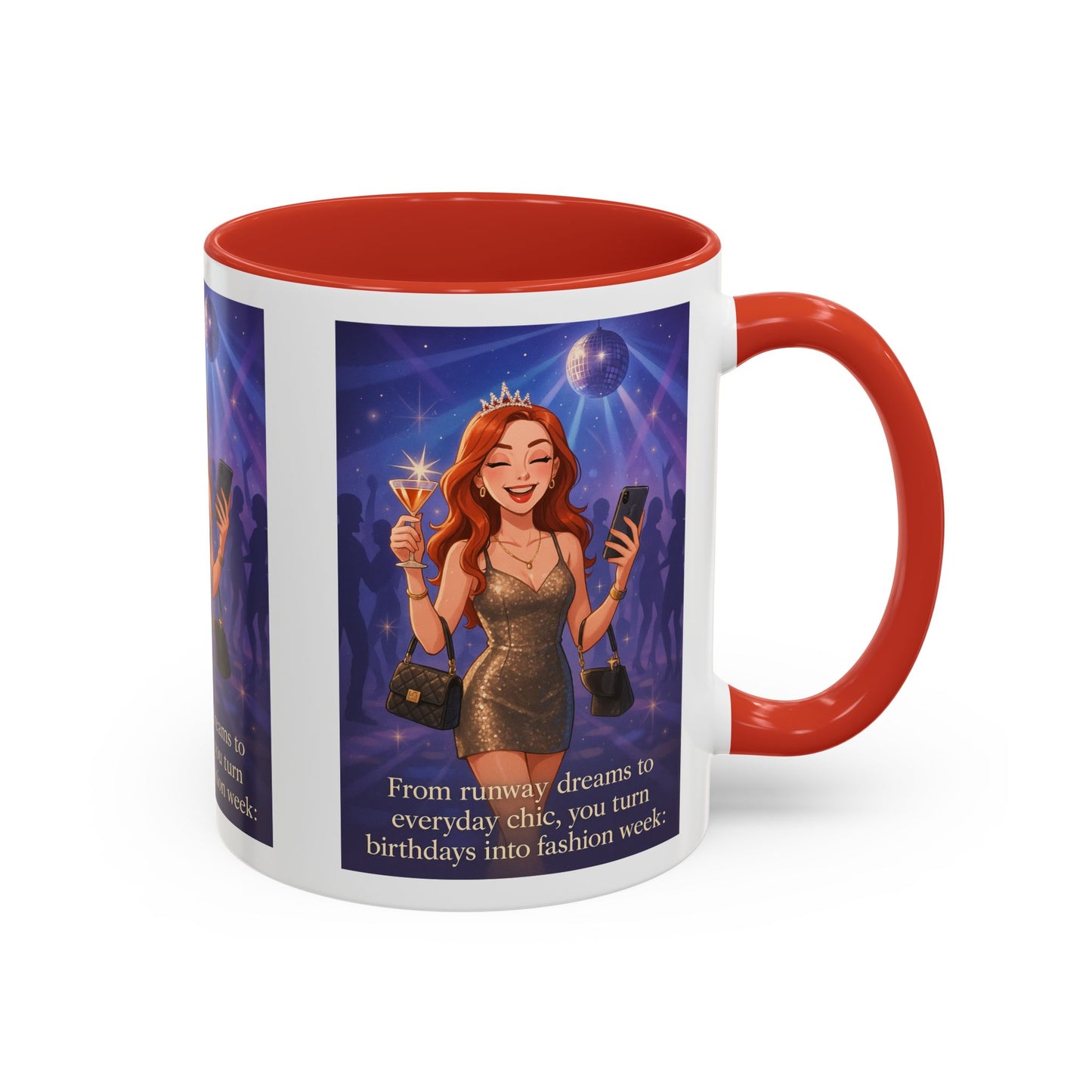 Chic Birthday Celebration Coffee Mug - Turn Birthdays into Fashion Week!