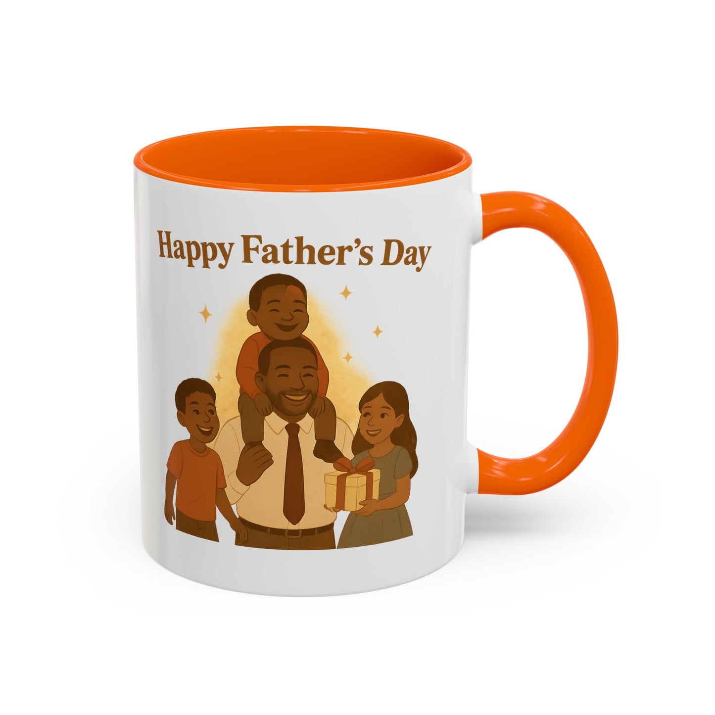 Happy Father's Day Coffee Mug - Celebrate Dad with Joyful Family Design