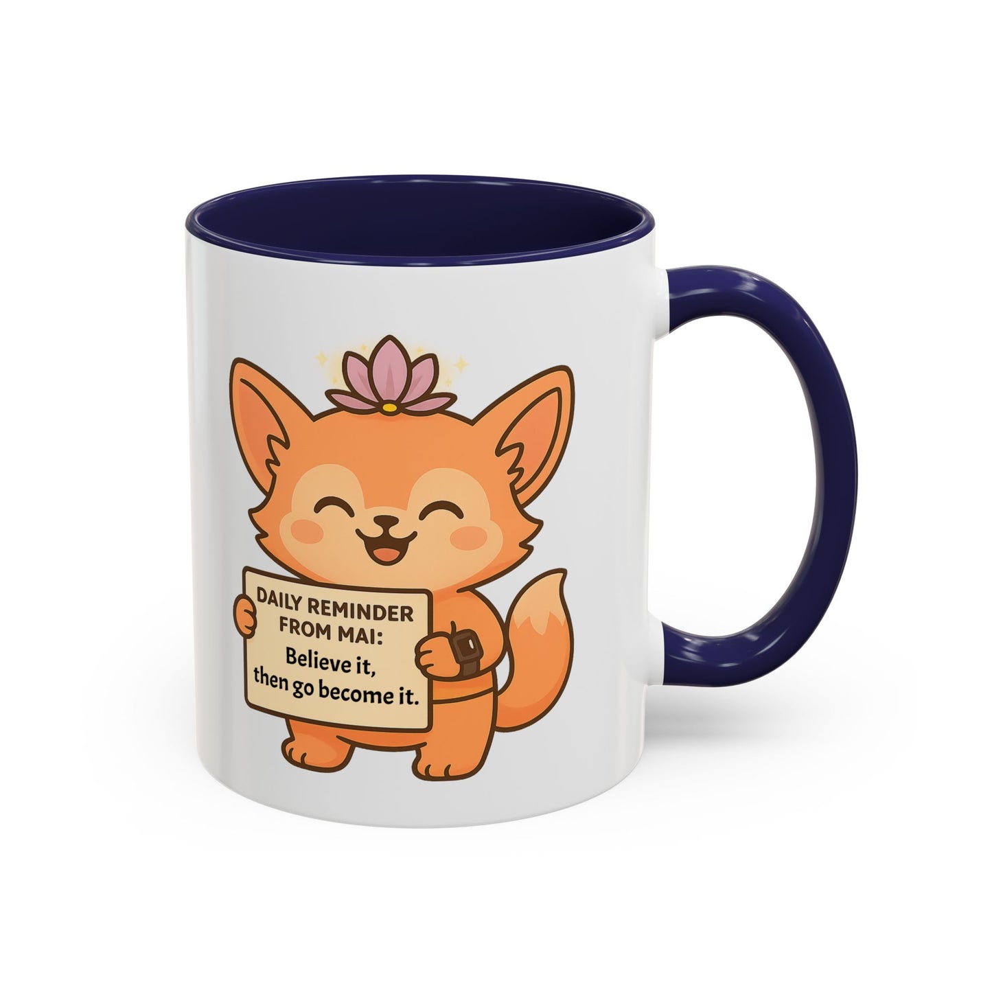 Cute Motivational Coffee Mug, Inspirational Gift, Daily Reminder from Mai Mug, Cat Lover Gift, Coffee Lover's Companion
