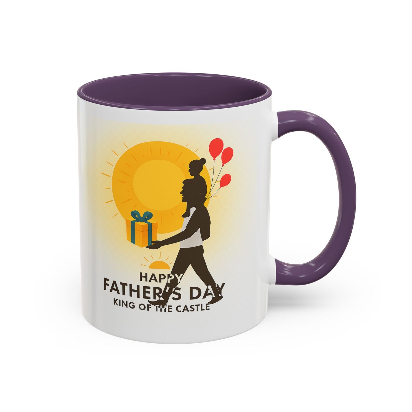 Father's Day Accent Coffee Mug - King of the Castle Design