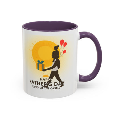 Father's Day Accent Coffee Mug - King of the Castle Design