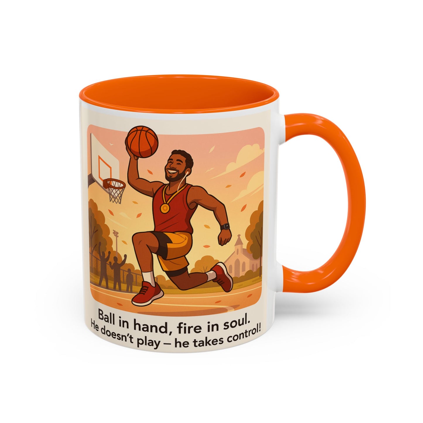 Basketball Motivational Coffee Mug for sport lovers - 11oz & 15oz with Inspirational Quote