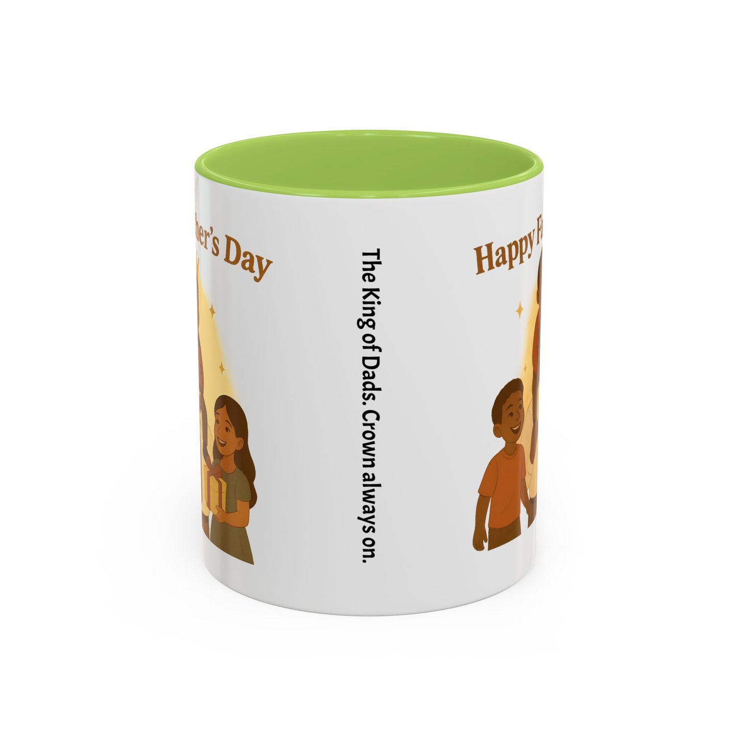 Happy Father's Day Coffee Mug - Celebrate Dad with Joyful Family Design