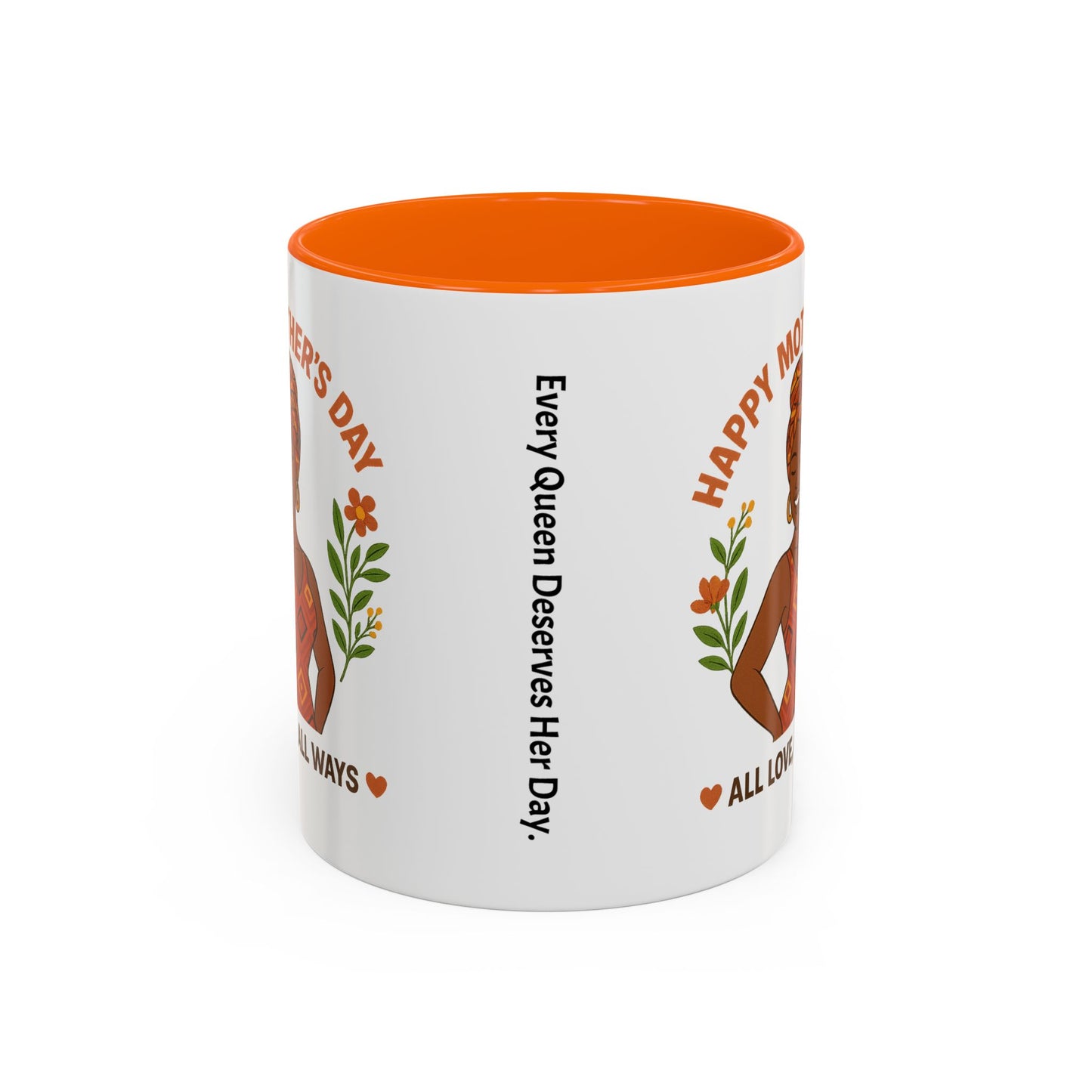 Happy Mother's Day Coffee Mug - Every Queen Deserves Her Day - Afro