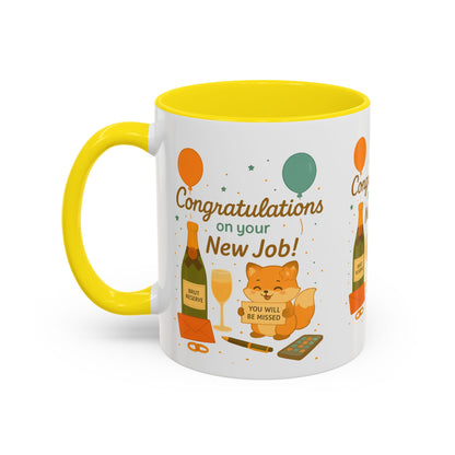 Congratulations New Job, Office Gift, Funny Coffee Cup