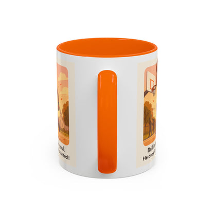 Dynamic Basketball Coffee Mug - Motivational Sports