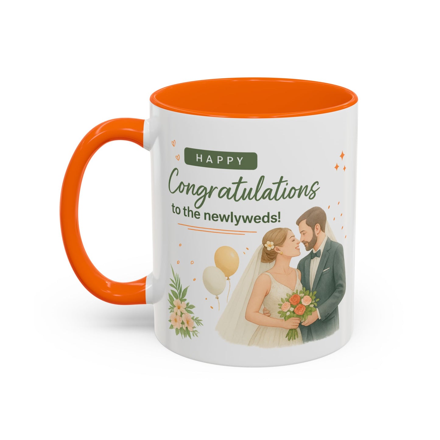 Personalized Wedding Congratulations Mug, Newlywed Gift, Custom Couples Cup, Bridal Shower Favor, Unique Wedding Keepsake