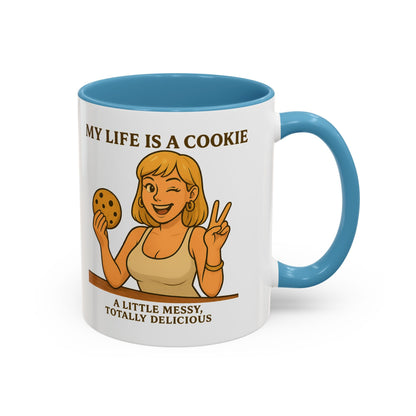 Funny Life is a Cookie Coffee Mug - Perfect for Treat Lovers