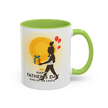 Father's Day Accent Coffee Mug - King of the Castle Design