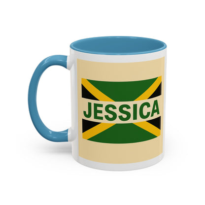 Jamaican Themed Coffee Mug - 'Jessica' with Carnival Queen Vibes
