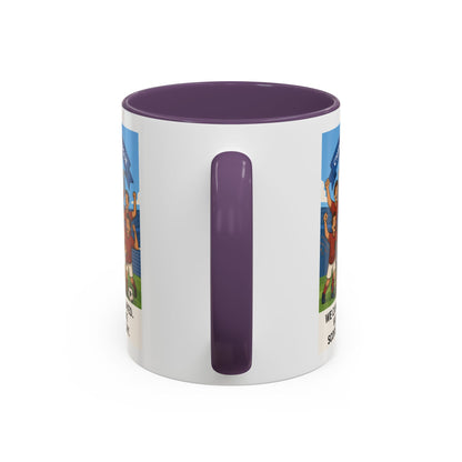 We came, We played, we conquered football Coffee Mug