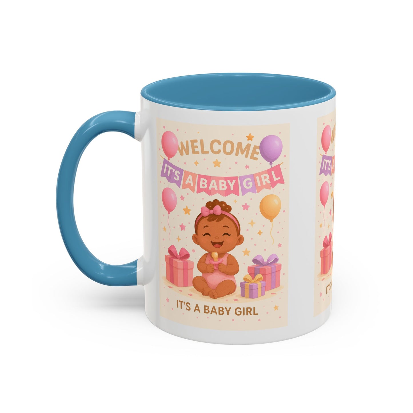 Personalized Baby Girl Welcome Mug - Cute Baby Design