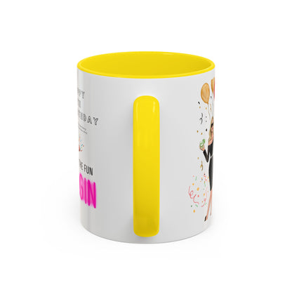 Happy 30th Birthday Accent Coffee Mug, Fun Gift for Her, Toast to Turning 30, Unique Drinkware for Parties