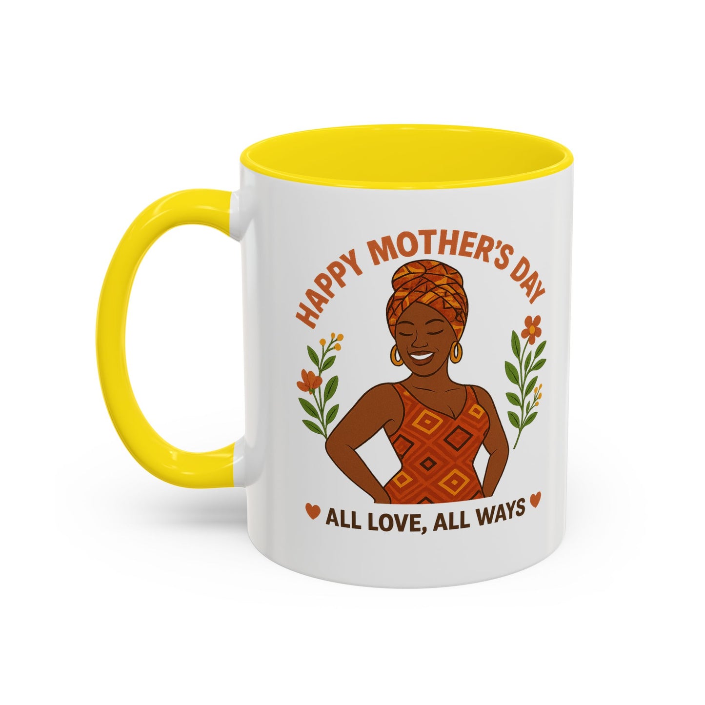 Happy Mother's Day Coffee Mug - Every Queen Deserves Her Day - Afro