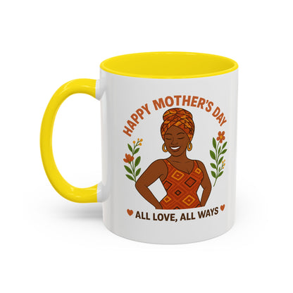 Happy Mother's Day Coffee Mug - Every Queen Deserves Her Day - Afro