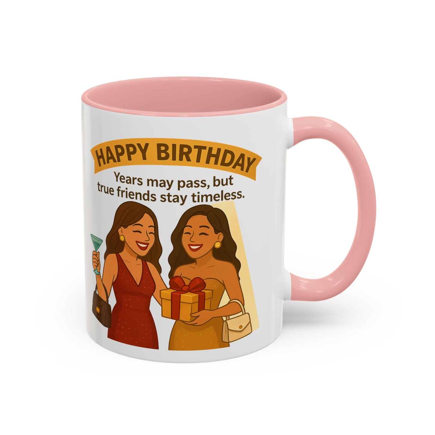 Timeless Birthday Accent Coffee Mug - Perfect Gift for Celebrations