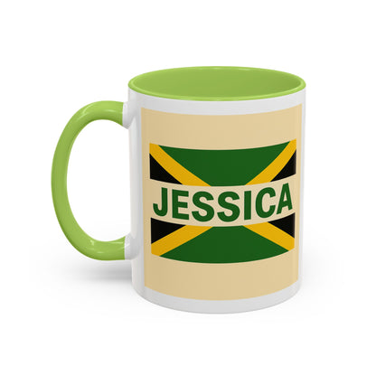 Jamaican Themed Coffee Mug - 'Jessica' with Carnival Queen Vibes