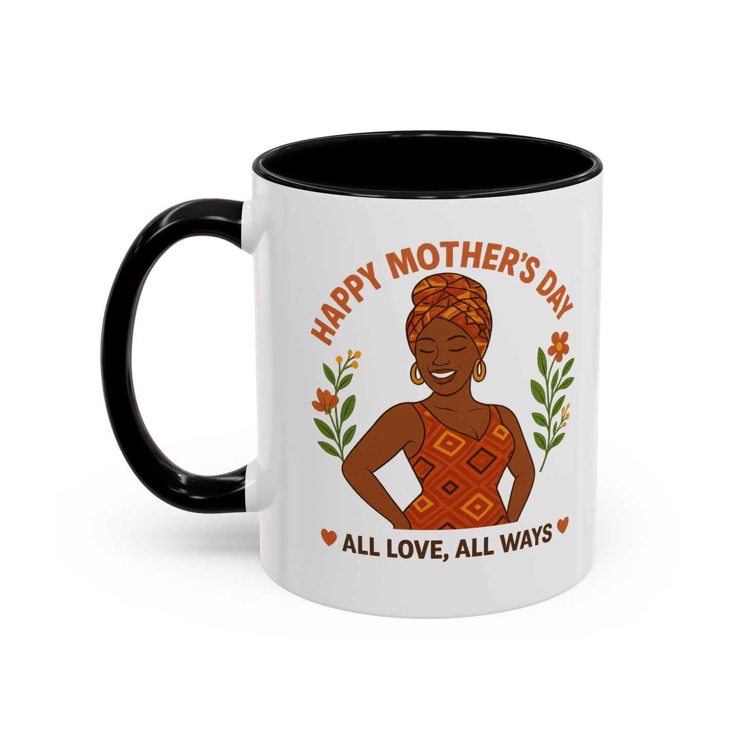 Happy Mother's Day Coffee Mug - Every Queen Deserves Her Day - Afro