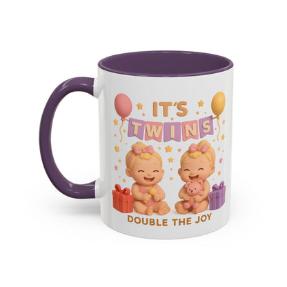 Twins girls - Celebration Coffee Mug - Double the Joy