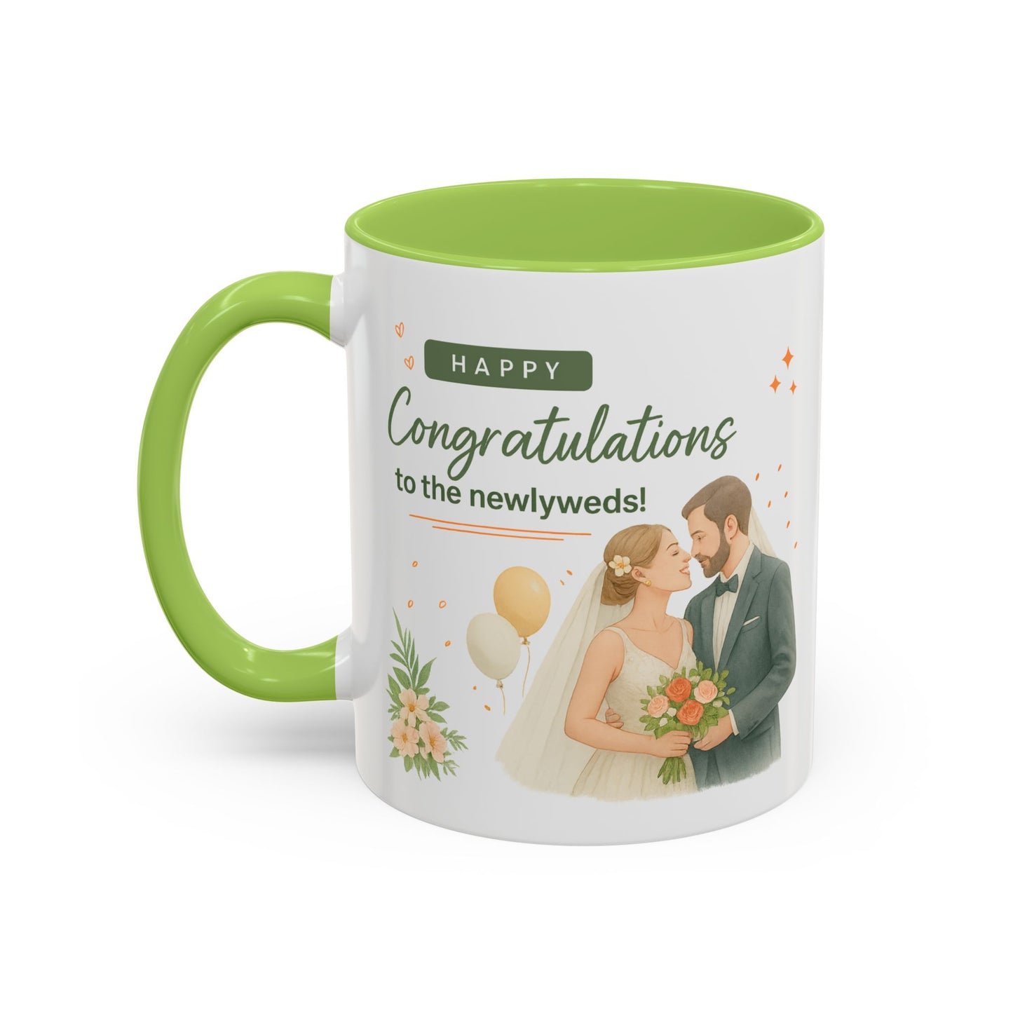 Personalized Wedding Congratulations Mug, Newlywed Gift, Custom Couples Cup, Bridal Shower Favor, Unique Wedding Keepsake