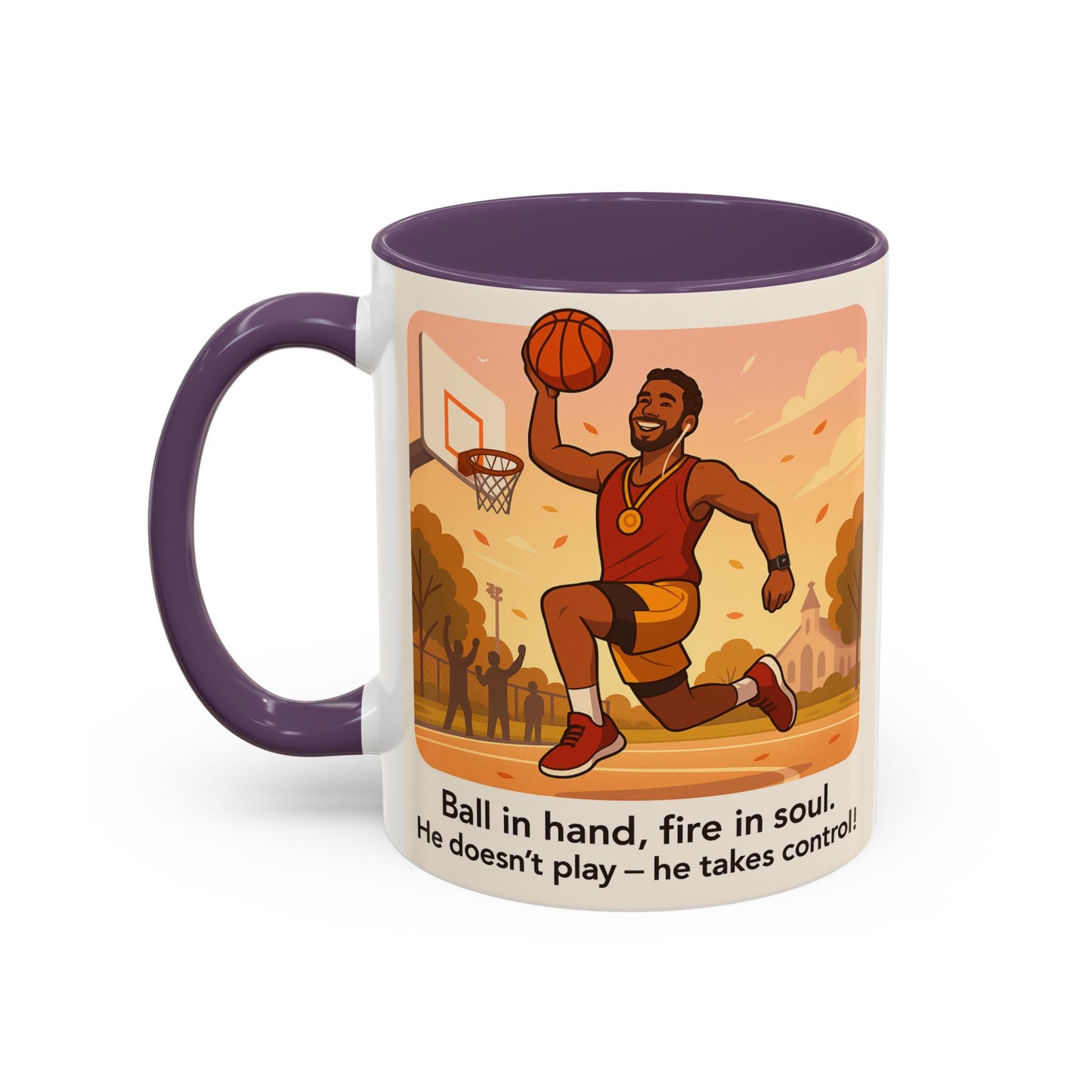 Basketball Motivational Coffee Mug for sport lovers - 11oz & 15oz with Inspirational Quote