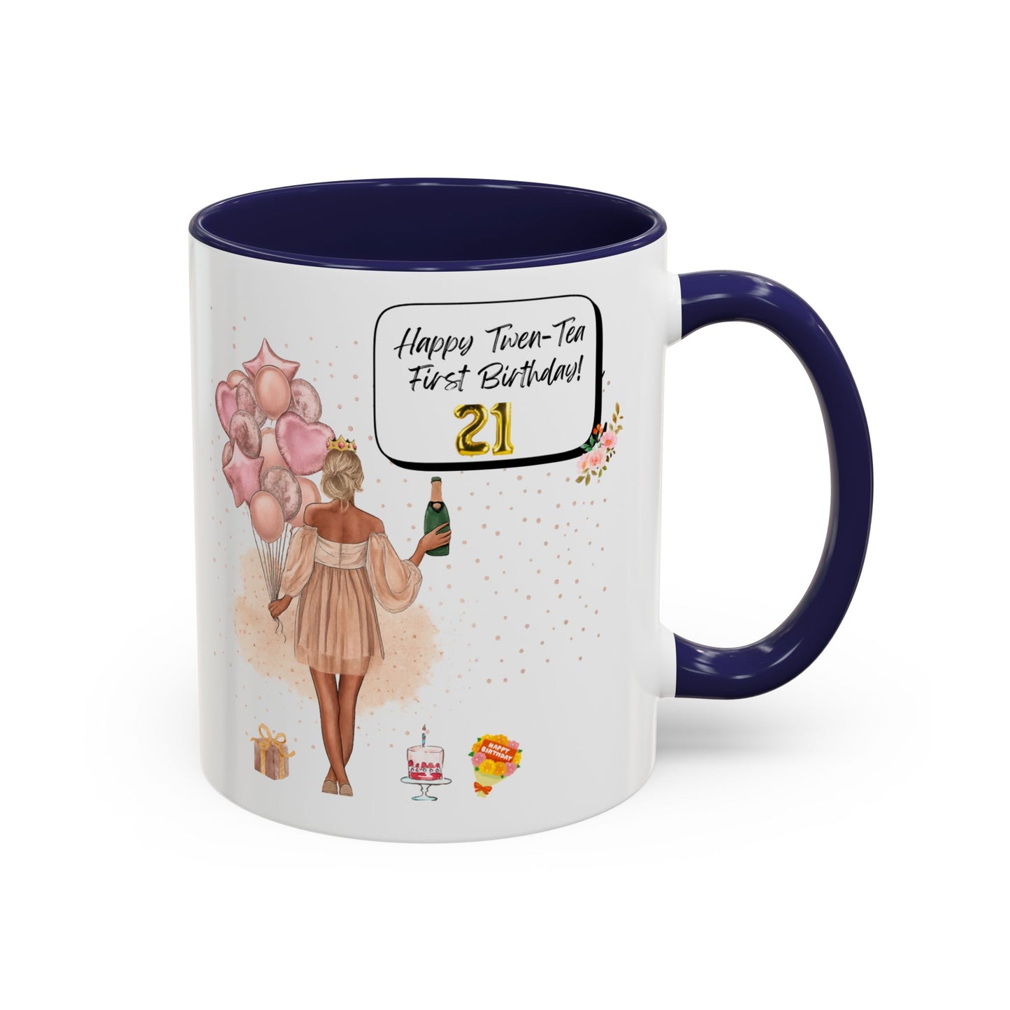 21st Birthday Celebration Coffee Mug, Funny Gift for Turning 21