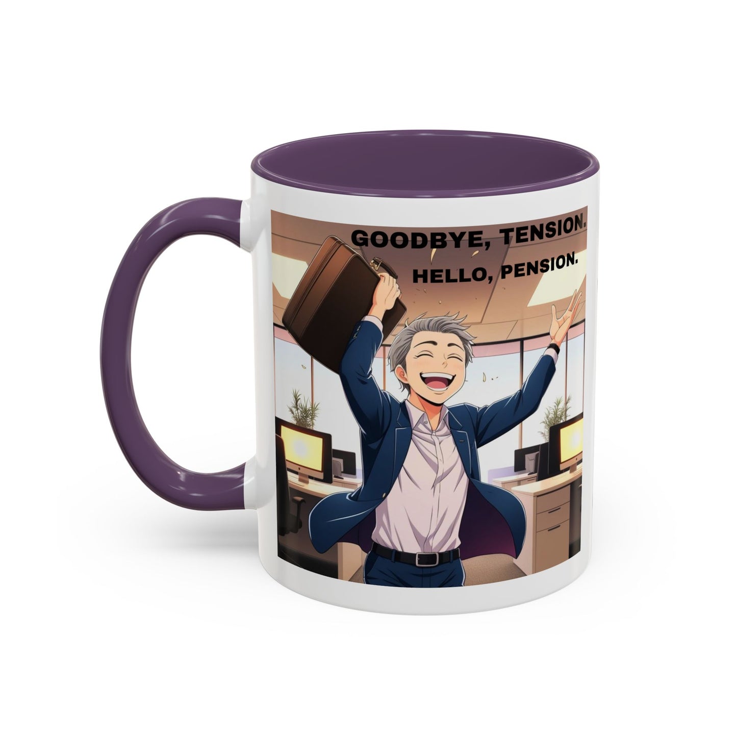 Retirement Celebration Coffee Mug - Goodbye Tension, Hello Pension!