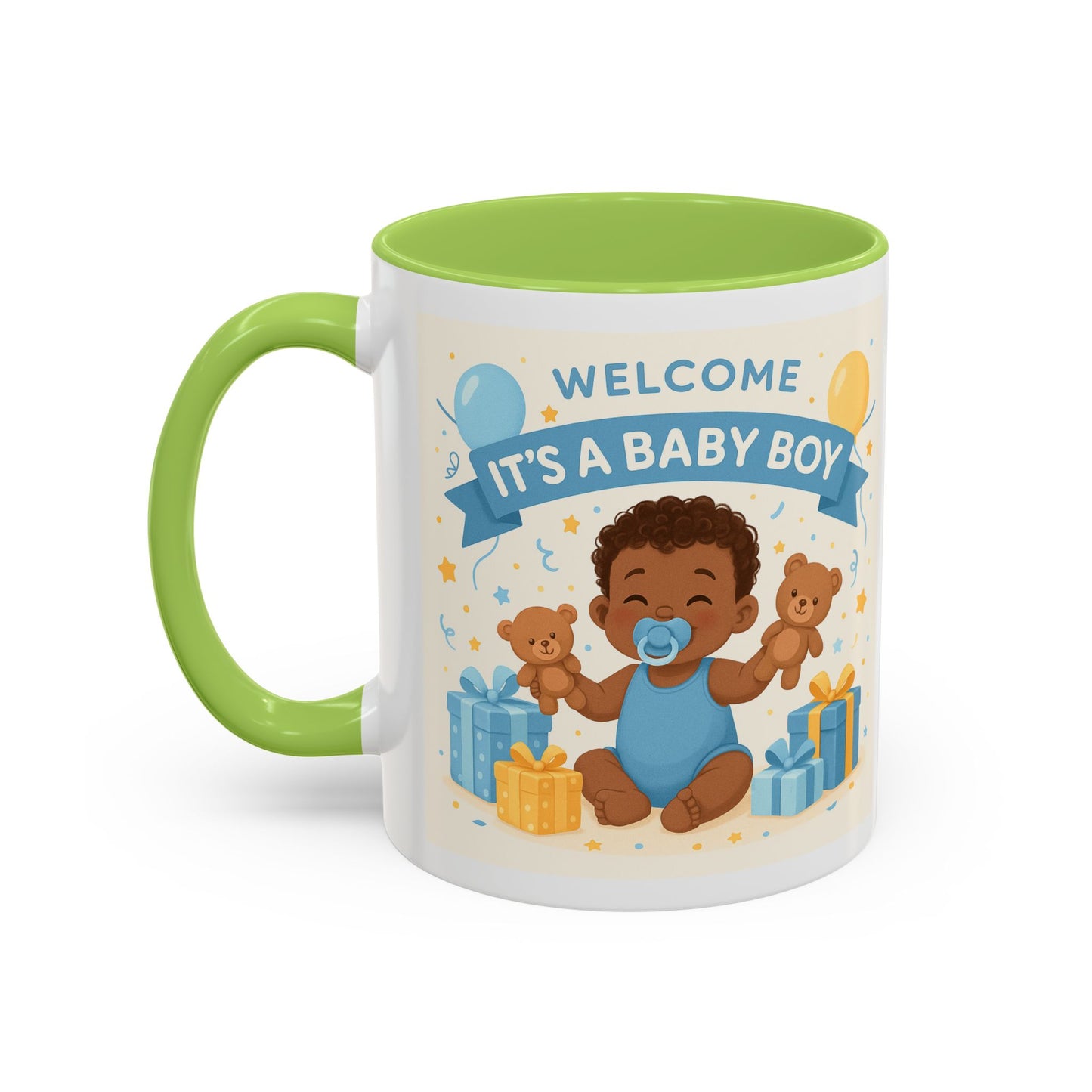 Baby Boy Announcement Coffee Mug, Newborn, Welcome Baby Boy Gift