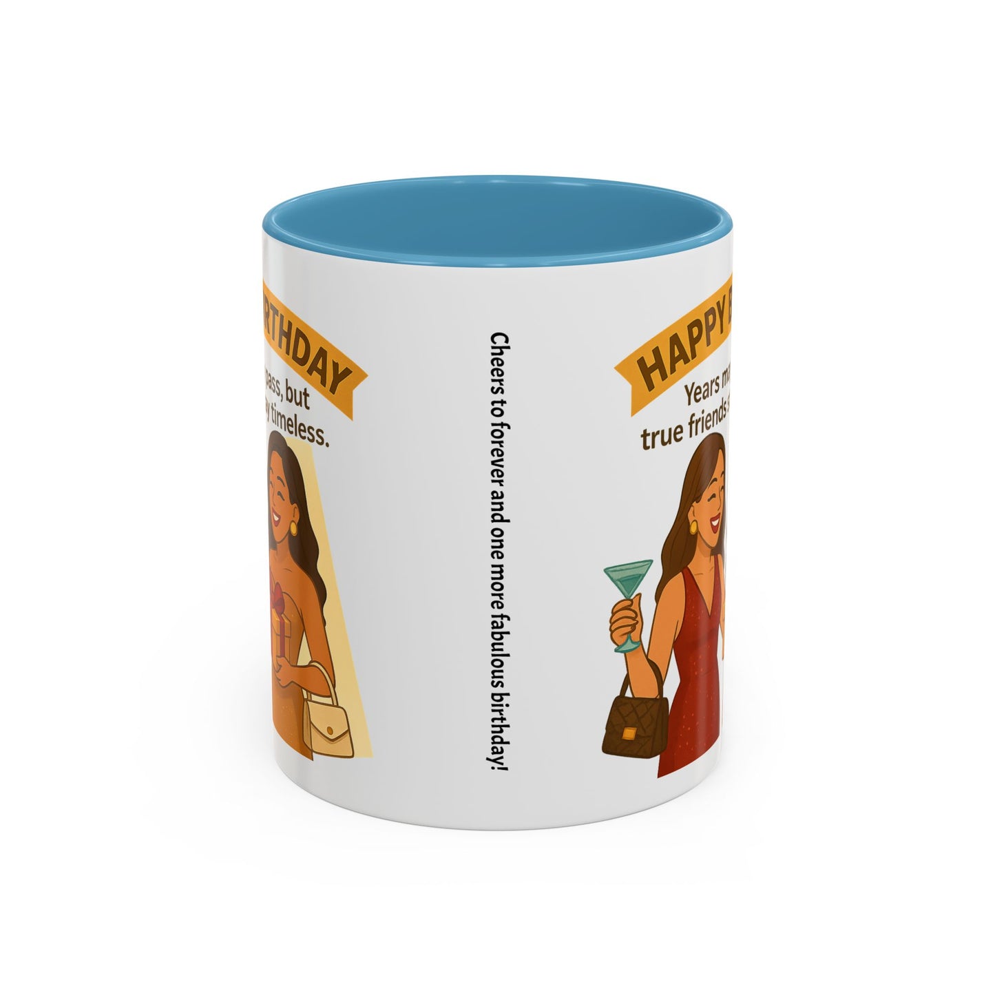 Timeless Birthday Accent Coffee Mug - Perfect Gift for Celebrations