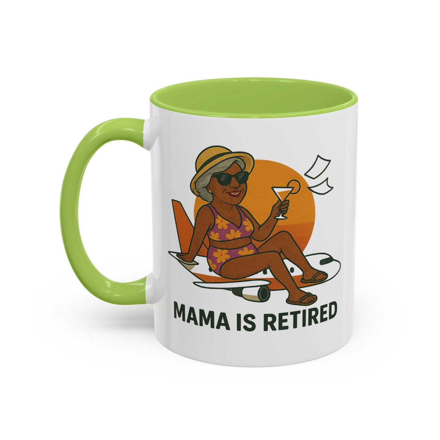 Charming Retired Mama Coffee Mug - Fun Gift for Retirement Celebration