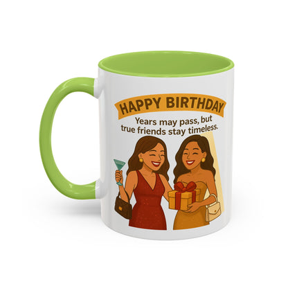 Timeless Birthday Accent Coffee Mug - Perfect Gift for Celebrations